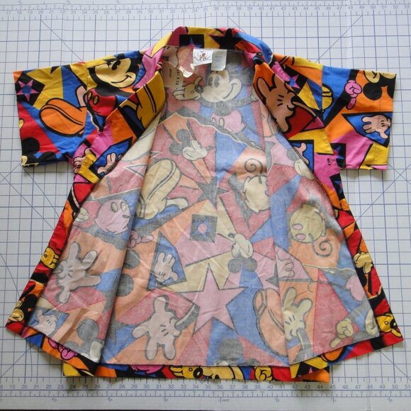 Vintage 90s Disney Mickey & Co Button Up Shirt  Mickey Mouse Men’s Medium M NWT - Picture 3 of 12